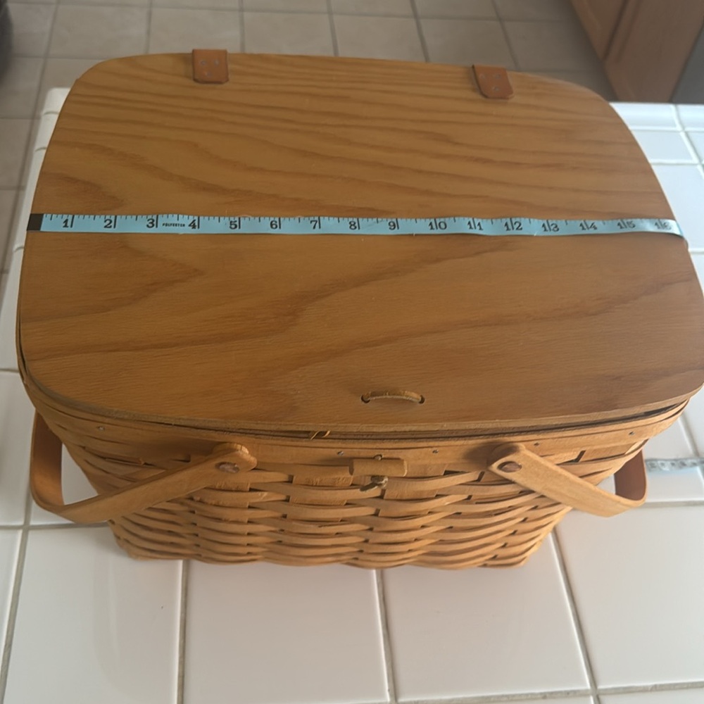 🐈‍⬛Longaberger XL Picnic basket - Picture 8 of 10